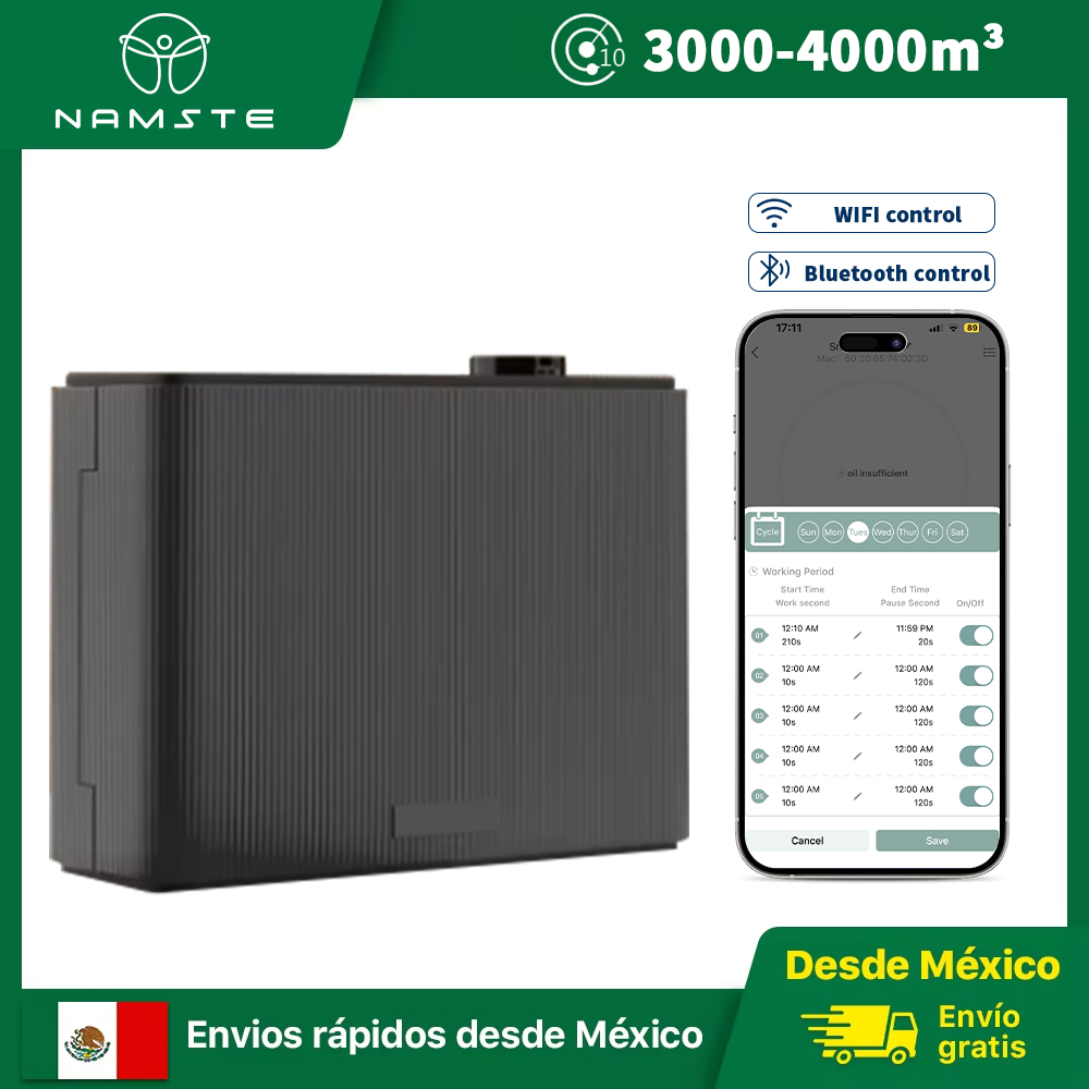 Home Fragrance Device - NAMSTE 800ML Duftdiffusor Intelligente Zeitsteuerung Duftmaschine
