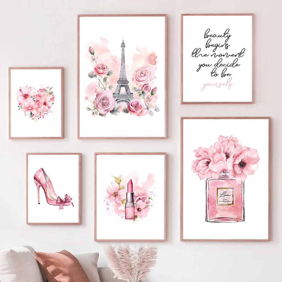 Paris Mode Kunst Poster Rosa E – Home Fragrance Room Spray Bewertung und Preis